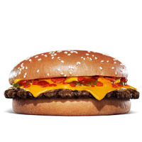 スパイシーにんにく・ガーリックバーガー　単品790円、セット1,090円