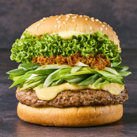 九条ネギと西京味噌の黒毛和牛バーガー　1080円