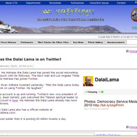 Twitter開始を伝えるチベット亡命政府公式サイトの記事