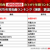 2025年発売曲ランキング（演歌／歌謡曲）
