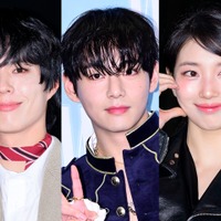パク・ボゴム、BTS・V＆女優スジとの豪華3ショット公開！“国宝級ビジュアル”の集結に反響続々【PHOTO】