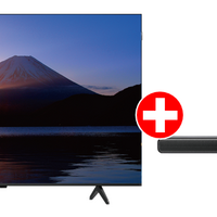 TCL50v型QLED4Kチューナー内蔵液晶テレビ＋シアターバー　税込55,000円