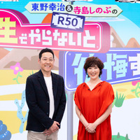 左から）東野幸治・寺島しのぶ（C）MBS