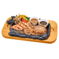 サーモングリルのトリプルグリル　付け合わせ焼き野菜（税込1,958円）