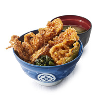 たれづけいかづくし天丼（みそ汁付）960円（税込）