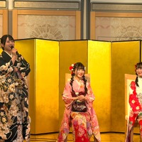 左から福原心春、河村優愛、倉島杏実(衣装協力・株式会社清水屋)撮影／山田