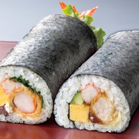 とんかつ新宿さぼてん「ごちかつ恵方巻セット」（ヒレかつ・海老フライ 各1本）（税込価格2,050円）　