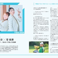 『JLPGA公式 女子プロゴルフ選手名鑑2026』（ぴあ）中面