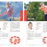 『JLPGA公式 女子プロゴルフ選手名鑑2026』（ぴあ）中面