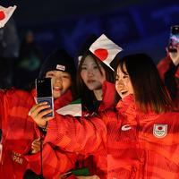 日本選手団(Photo by Cameron Spencer/Getty Images)