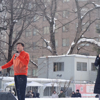 夢グループ石田重廣社長と保科有里【撮影：編集部】