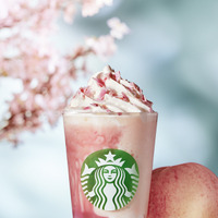 桜 咲くよ 白桃 フラペチーノ　＜テイクアウト＞687円