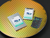 NAND型フラッシュメモリを利用した同社製SSDのイメージ