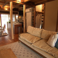 大空間のリビングダイニングキッチン©MSB