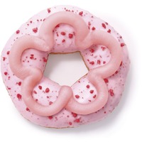 桜もちっとドーナツ 咲くいちごみるく（テイクアウト　216円 、イートイン　　220円）