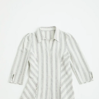 ＜ATTISESSION＞コットン ギャザー 6分袖 シャツ　¥15,950