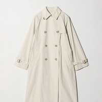 ＜ATTISESSION＞コットン ナイロン カットオフ トレンチ コート　¥47,960