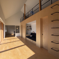 天井高5メートルの巨大な空間「ブランク」©MBS