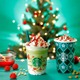 スタバ、クリスマスツリーモチーフのピスタチオを使ったフラペチーノを明日発売 画像