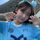 韓国サッカーチア、“へそピ”に目が行く腹チラSHOTにファン悶絶！健康的なクビレに反響多数【PHOTO】 画像