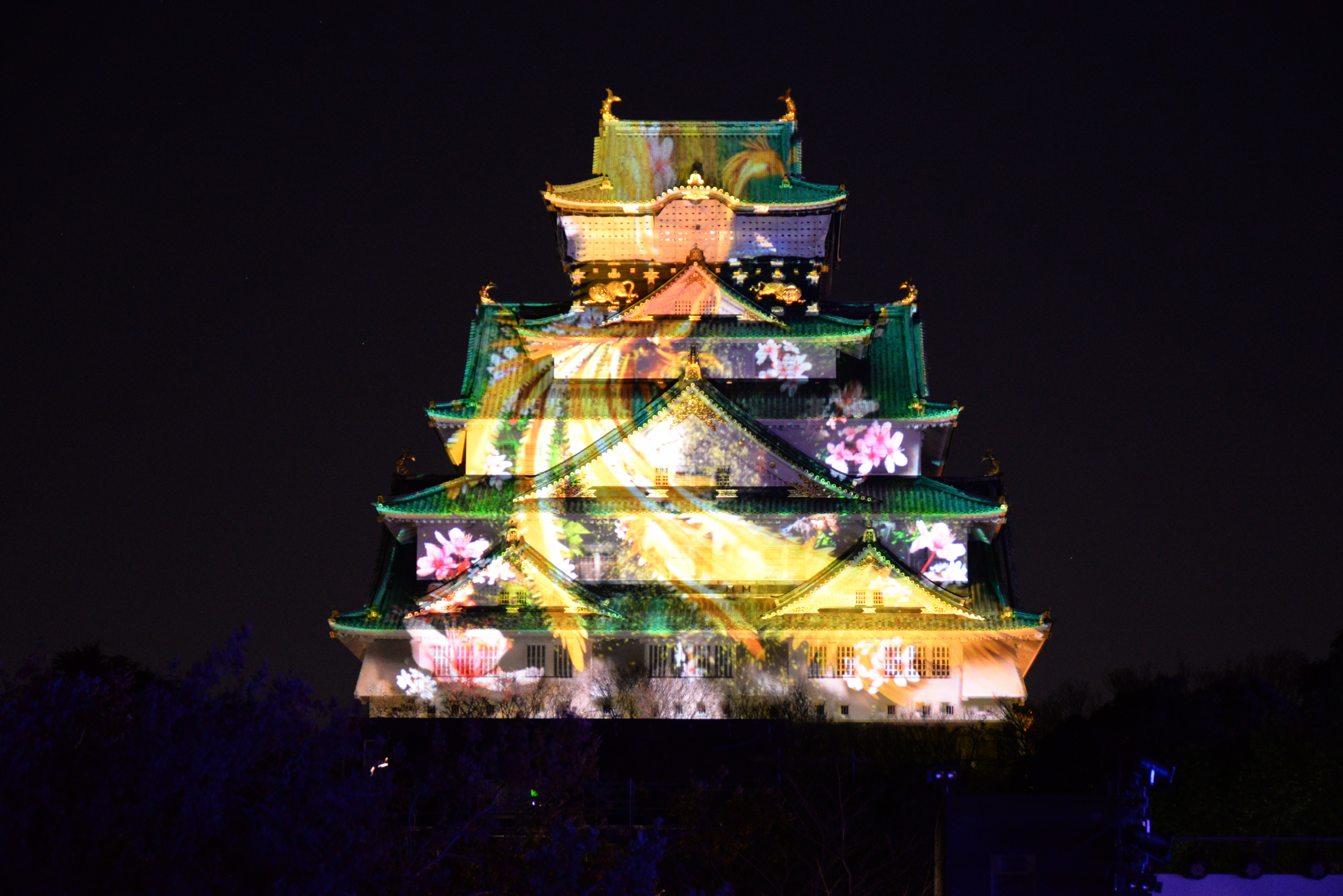 見物客から歓声 大阪城が大変身の3dマッピング 1枚目の写真 画像 Rbb Today 見物客から歓声 大阪城が大変身の3dマッピング 1枚目の写真 画像 Rbb Today