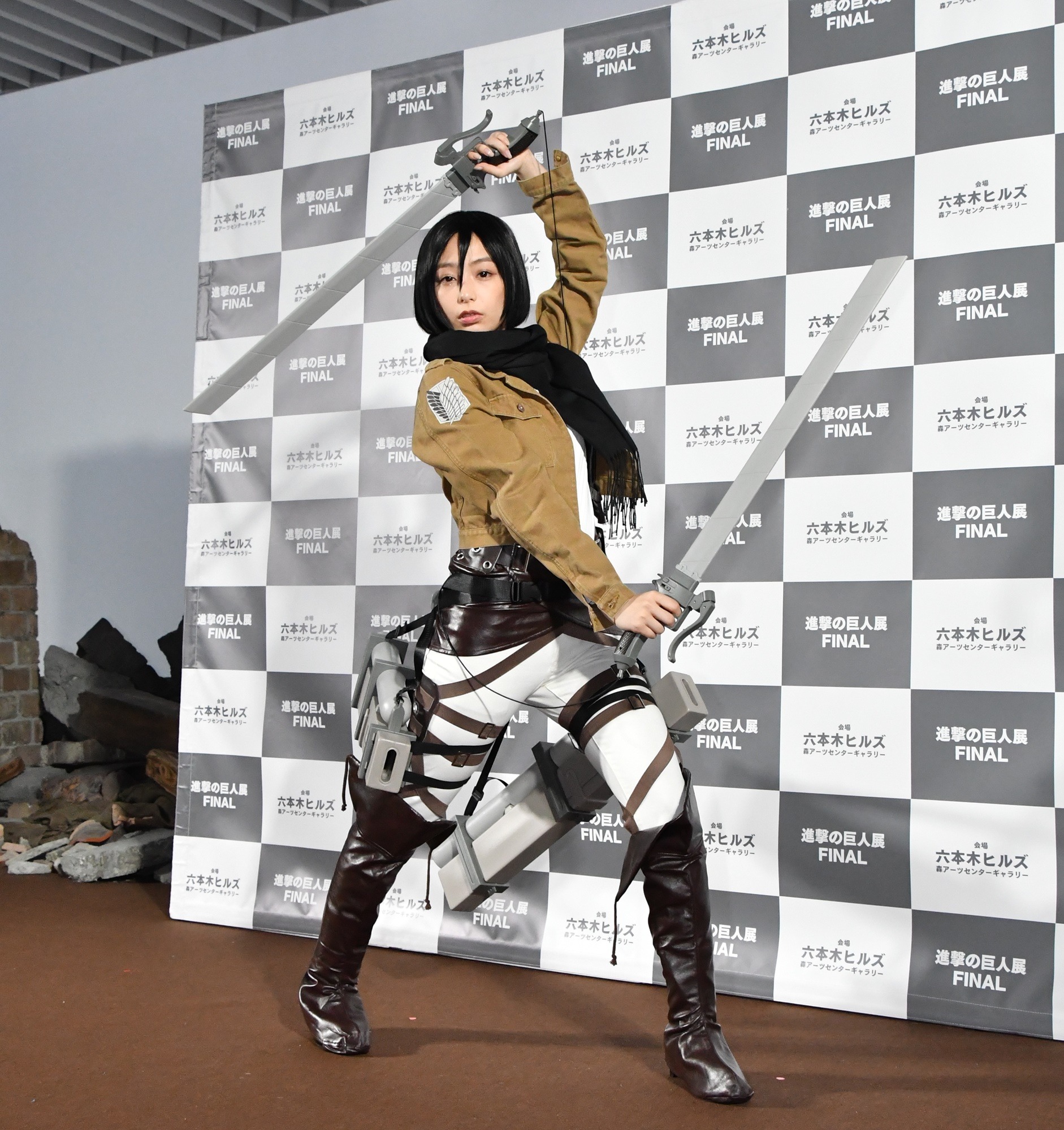 宇垣美里 進撃の巨人 ミカサコスプレ姿を絶賛されるもネットの反応に ドキドキ 3枚目の写真 画像 Rbb Today 宇垣美里 進撃の巨人 ミカサコスプレ姿を絶賛されるもネットの反応に ドキドキ 3枚目の写真 画像 Rbb Today