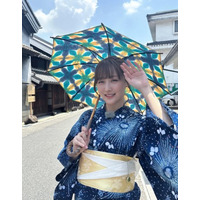 SKE48・鎌田菜月、今年初の浴衣姿に「和装が似合う」「めっちゃ浴衣美人」の声