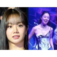 ポロリ寸前!?アイドル出身の韓国女優、ファンの前でダンス中に衣装ハプニング発生
