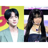 身長差にキュン…BTS・JIN、元K-POP女性アイドルとのペアルック2SHOTが話題!?【PHOTO】