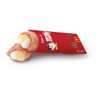 マクドナルドが不二家がコラボ！ ペコちゃんマークの「ミルキーパイ」など3種が7月2日より販売