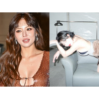 ステージ上で失神したヒョナ、大胆ポーズの控室オフショット公開「ありがとうございます」【PHOTO】