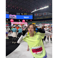 須田亜香里、人生初のフルマラソン完走！「思ったより早いゴールでびっくり！！」
