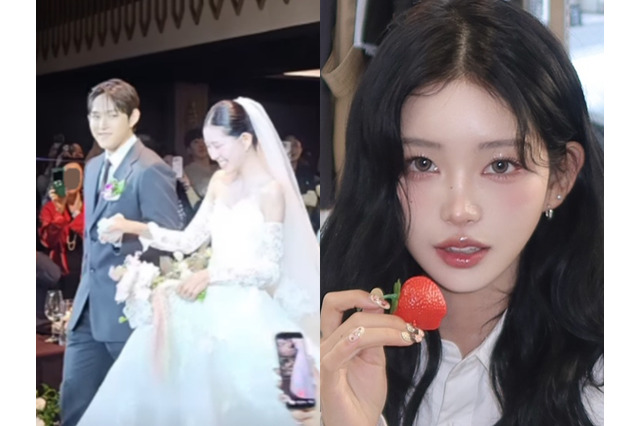 急逝した元巨人軍の父に代わって兄とバージンロードを…韓国インフルエンサー、感動の結婚式 画像