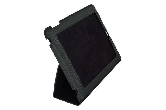 iPadスタンドにもなる専用人工皮革ケース 画像