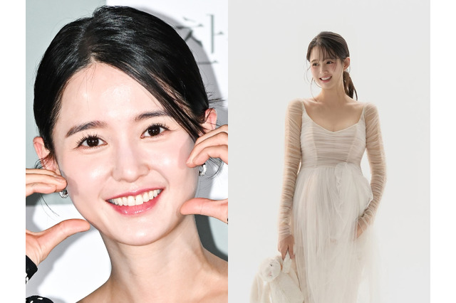 「あと3週、頑張る」“BTS胎教”も話題の『太陽を抱く月』女優、臨月のレースドレス姿を公開 画像
