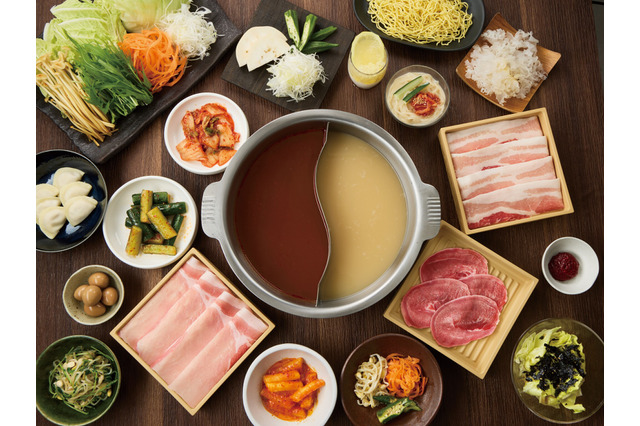 しゃぶしゃぶ温野菜、15日より韓国フェア開催！韓国鍋「海鮮チゲ鍋」「コムタン鍋」が登場 画像