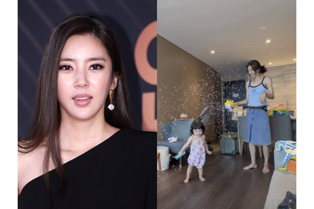 ホテルのリビングスペースでシャボン玉…批判を浴びた韓国女優が反論「床をちゃんと拭いた」 画像