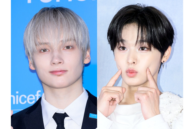 「ビジュアル最強コンビ」TXT・ヒュニンカイ＆NCT WISH・リク、“密着ツーショット”に反響続出！ 画像