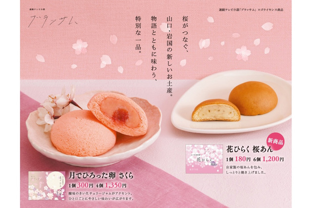 朝ドラ「ブラッサム」が山口銘菓に！「月でひろった卵 さくら」など2品発売 画像