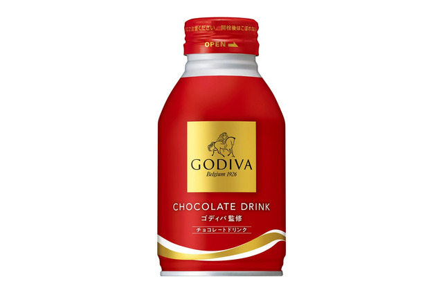 ゴディバ監修のホットチョコレート飲料登場　全国の自販機限定で230円 画像