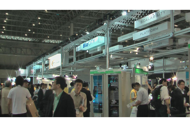 【Interop 2010(Vol.6):動画】NTT Comの「BizCITY」、ホスティングと大容量Webメールサービスに注目 画像