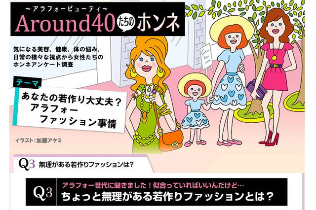 厳しい意見続出~アラフォー女性から見た“若作りオンナ”のイタさ 画像