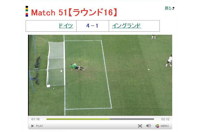 W杯で誤審連発~ランパードのシュート、テベスのポジションを動画でチェック 画像