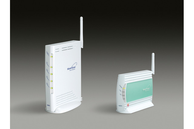 NEC、1台でネットワーク家電製品を4台まで接続可能な無線LAN子機を発売 画像