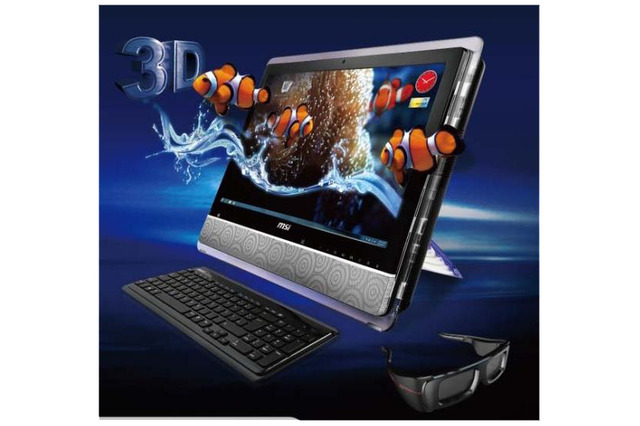MSI、液晶一体型デスクトップのマルチタッチ3Dモデル 画像
