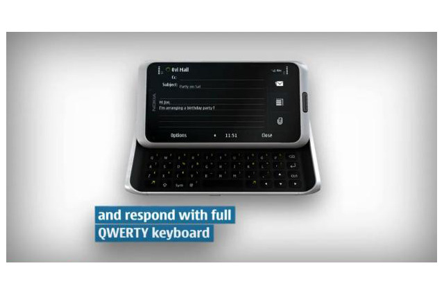 これがシンビアン搭載スマートフォン!Nokia E7の動画が公開に 画像