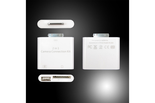 iPadへの写真データ転送キット……USB/SDカード接続対応 画像