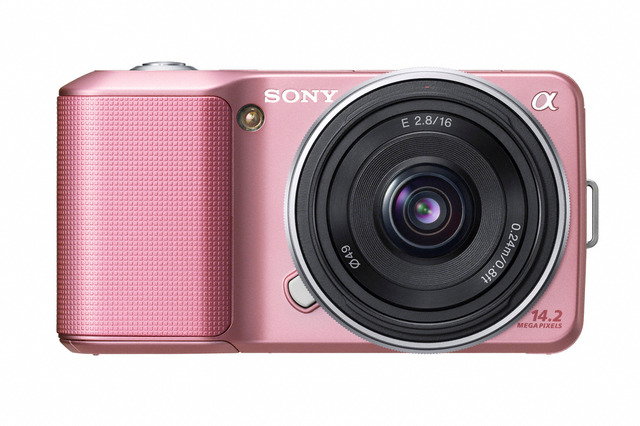 ソニー、小型一眼「NEX-3」に新色ピンクを追加 画像