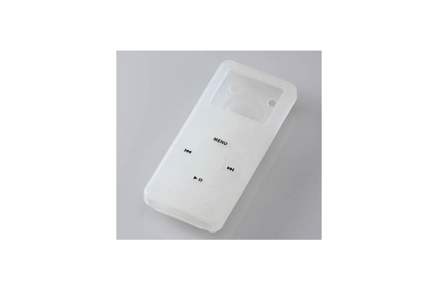 エレコム、iPod nano/第5世代iPod対応のコード巻き取り機能付きケースおよび専用クロス 画像