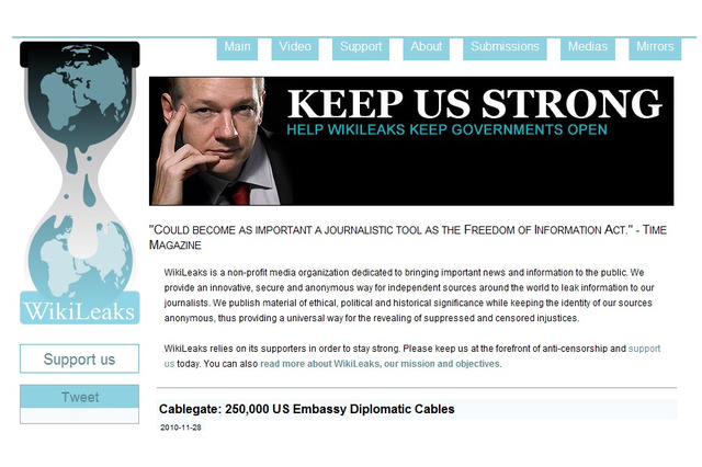 Twitterが「#wikileaks」をブロック!? 「トレンドトピック」に表示されないWikileaks 画像